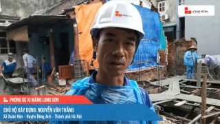Phóng sự công trình sử dụng xi măng Long Sơn tại Hà Nội ngày 10/10/2021