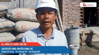 Phóng sự công trình sử dụng xi măng Long Sơn tại Quản Ninh ngày 26/10/2021