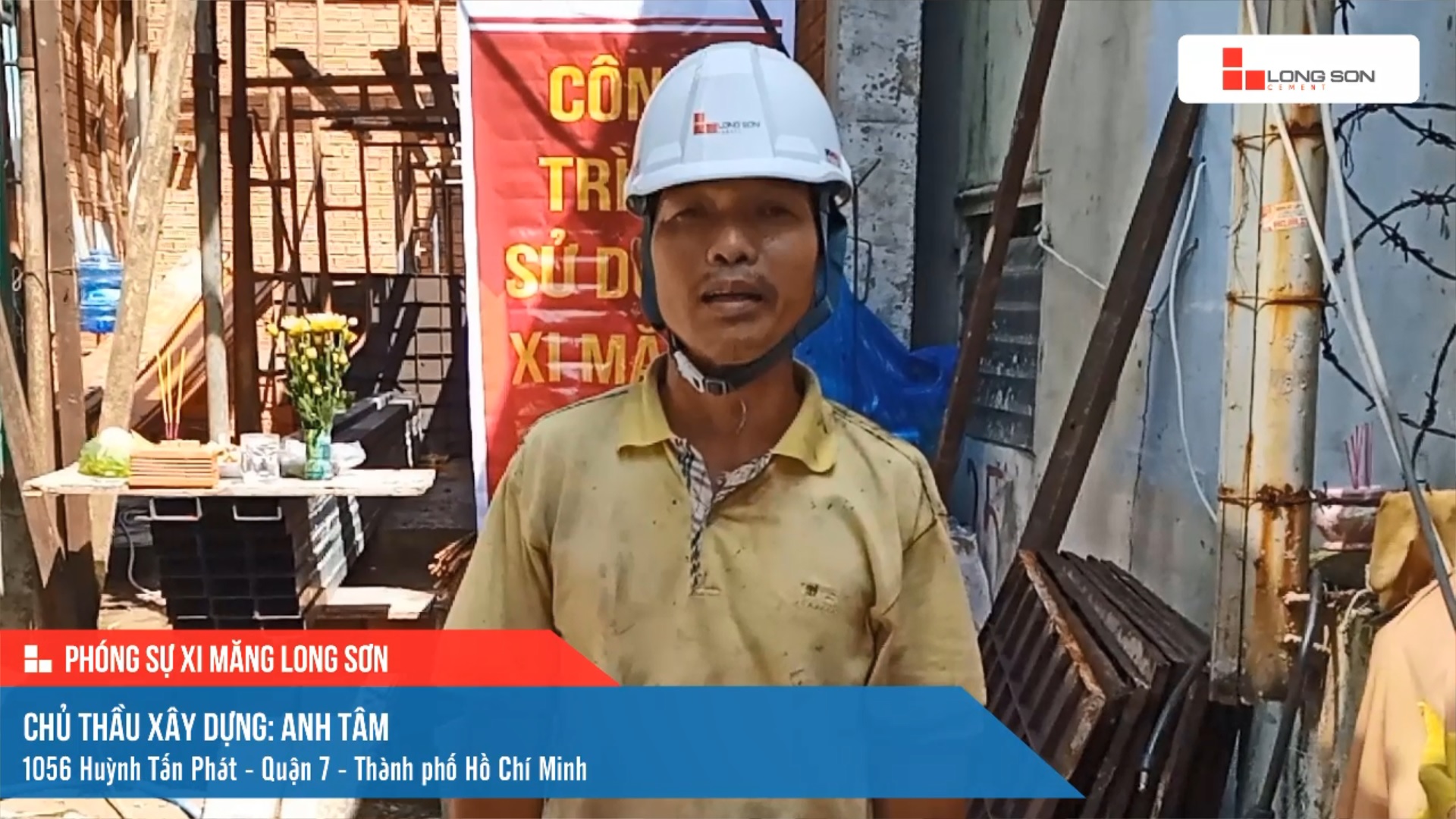 Phóng sự công trình sử dụng xi măng Long Sơn tại Hồ Chí Minh ngày 21/10/2021