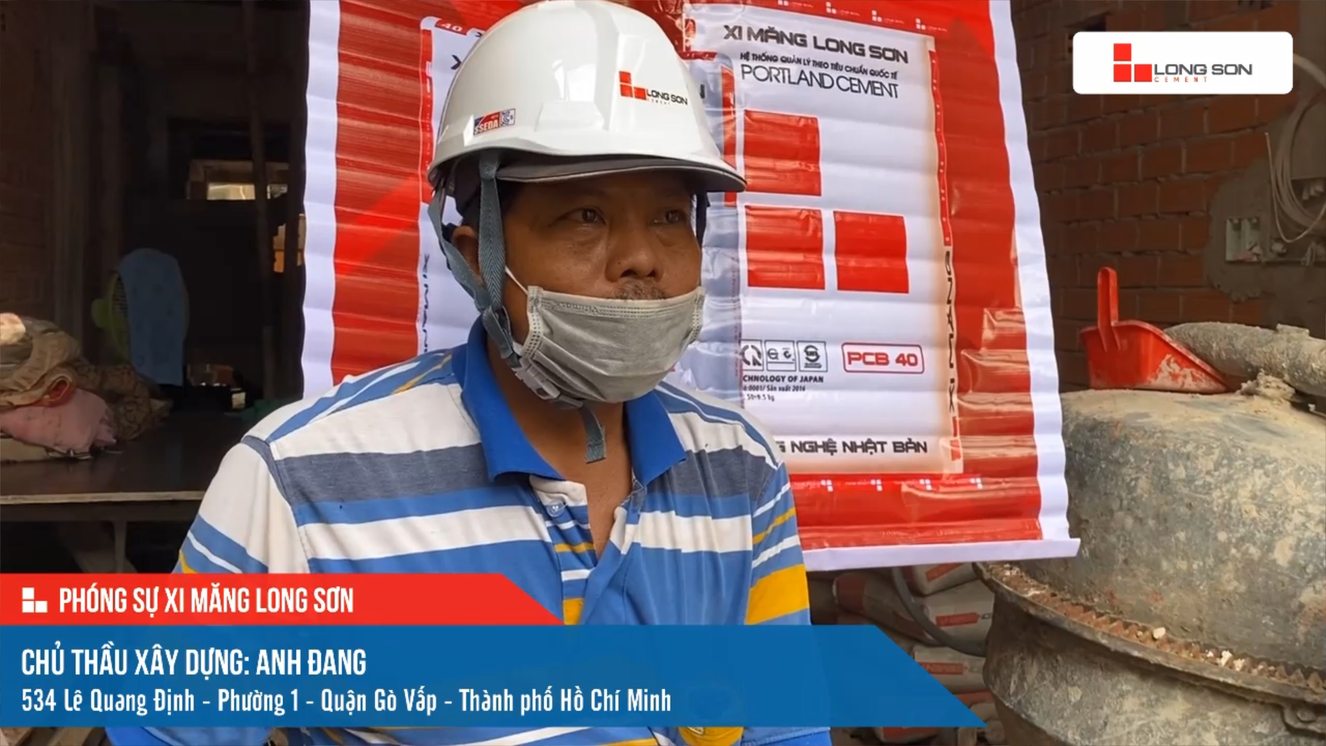 Phóng sự công trình sử dụng xi măng Long Sơn tại thành phố Hồ Chí Minh ngày 09/10/2021