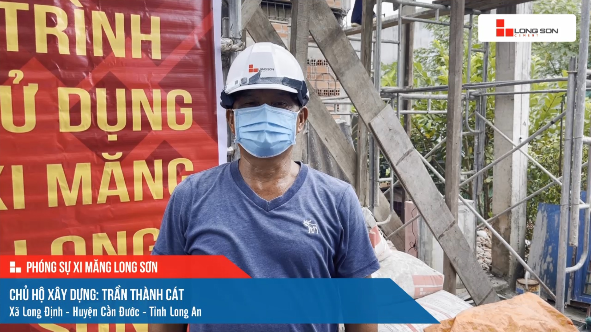 Phóng sự công trình sử dụng xi măng Long Sơn tại Long An ngày 11/11/2021