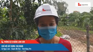 Phóng sự công trình sử dụng xi măng Long Sơn tại Hưng Yên ngày 12/11/2021