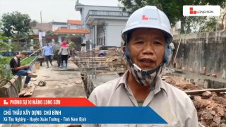 Phóng sự công trình sử dụng xi măng Long Sơn tại Nam Định ngày 13/11/2021