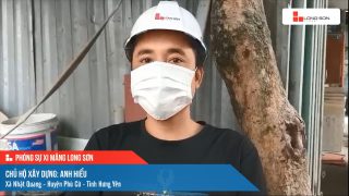 Phóng sự công trình sử dụng xi măng Long Sơn tại Hưng Yên ngày 16/11/2021