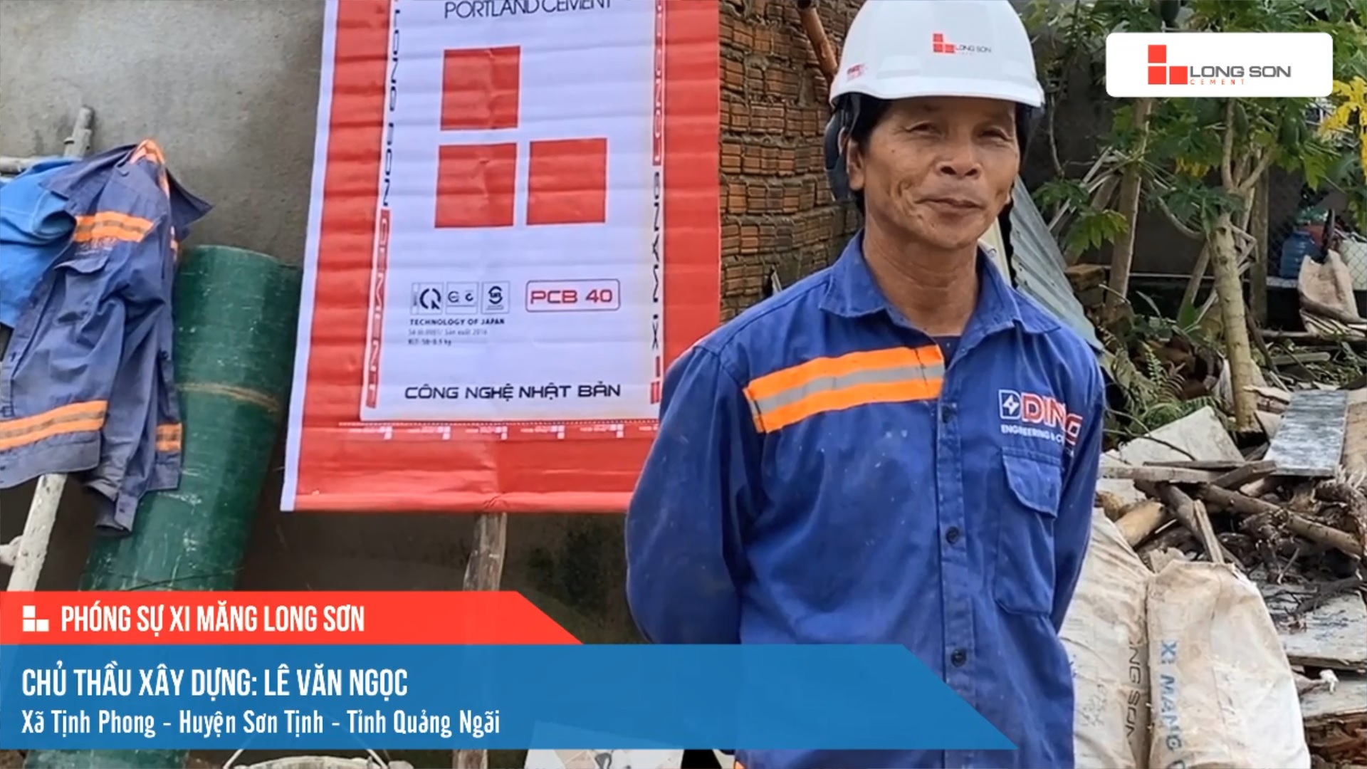 Phóng sự công trình sử dụng xi măng Long Sơn tại Quảng Ngãi ngày 12/11/2021