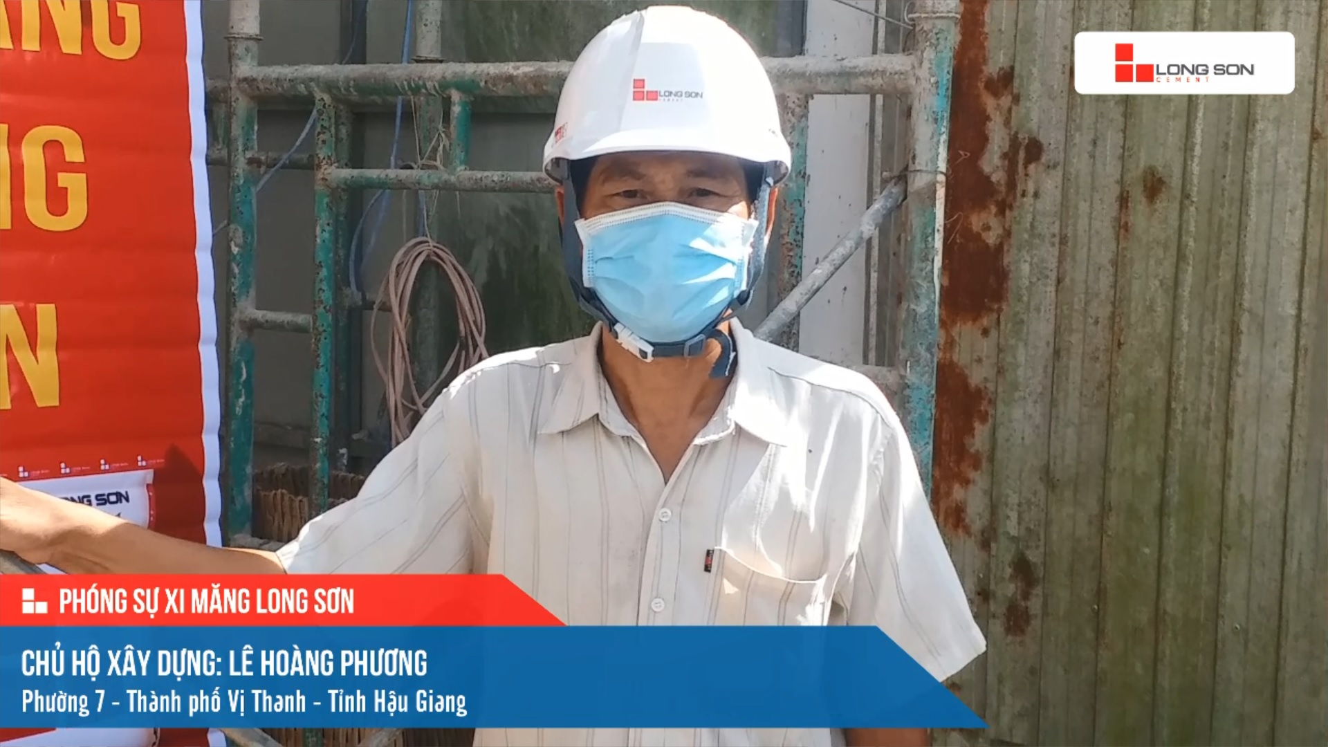 Phóng sự công trình sử dụng xi măng Long Sơn tại Hậu Giang ngày 06/11/2021