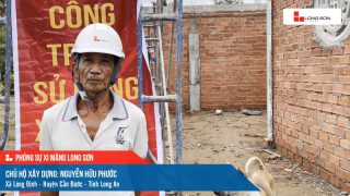 Phóng sự công trình sử dụng xi măng Long Sơn tại Long An ngày 11/11/2021