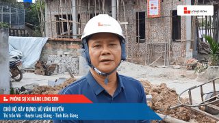Phóng sự công trình sử dụng xi măng Long Sơn tại Bắc Giang ngày 23/11/2021