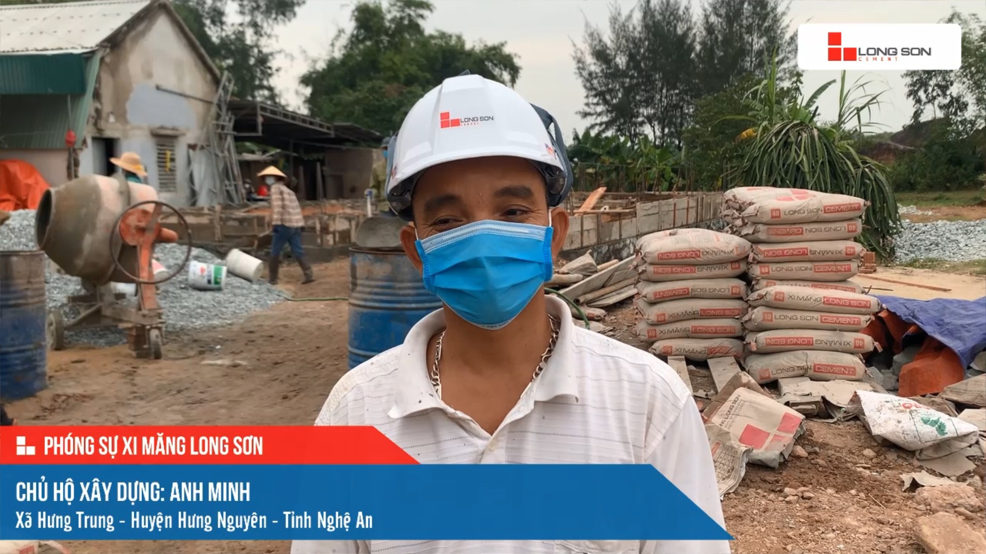 Phóng sự công trình sử dụng xi măng Long Sơn tại Nghệ An ngày 13/11/2021