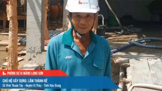 Phóng sự công trình sử dụng xi măng Long Sơn tại Hậu Giang ngày 06/11/2021