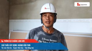 Phóng sự công trình sử dụng xi măng Long Sơn tại Đồng Nai ngày 12/11/2021