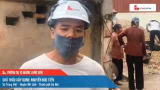 Phóng sự công trình sử dụng xi măng Long Sơn tại Hà Nội ngày 05/11/2021