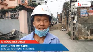 Phóng sự công trình sử dụng Xi măng Long Sơn tại Hà Nội ngày 15/11/2021