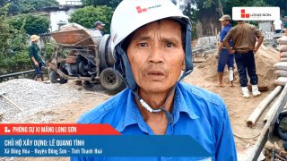 Phóng sự công trình sử dụng Xi măng Long Sơn tại Thanh Hóa ngày 01/11/2021