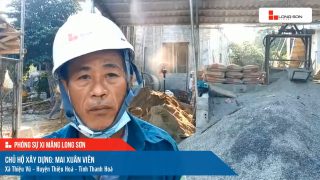 Phóng sự công trình sử dụng Xi măng Long Sơn tại Thanh Hóa ngày 13/11/2021