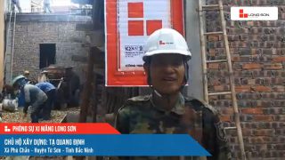 Phóng sự công trình sử dụng xi măng Long Sơn tại Bắc Ninh ngày 21/11/2021