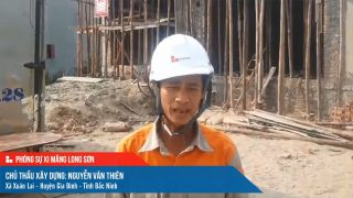 Phóng sự công trình sử dụng xi măng Long Sơn tại Bắc Ninh ngày 12/12/2021