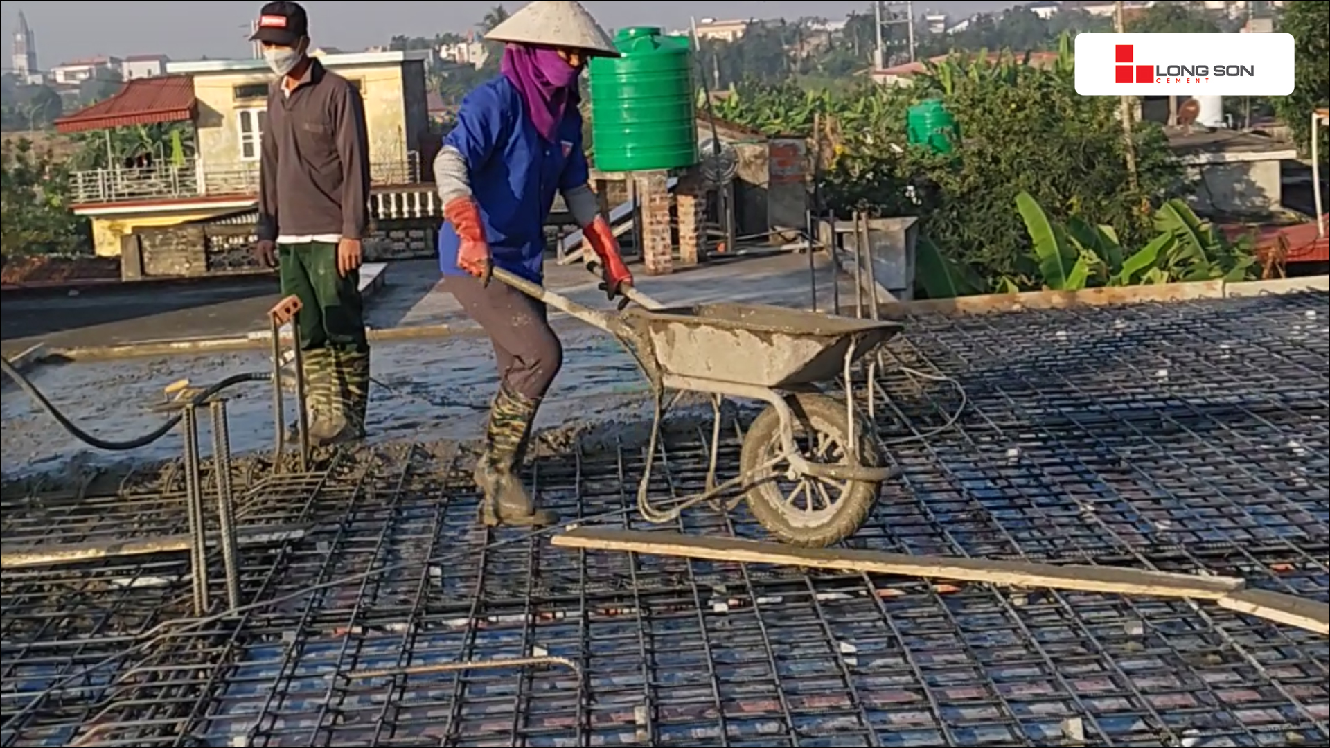 Phóng sự công trình sử dụng Xi măng Long Sơn tại Thái Bình ngày 07/12/2021