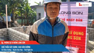 Phóng sự công trình sử dụng xi măng Long Sơn tại Nghệ An ngày 05/12/2021