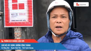 Phóng sự công trình sử dụng xi măng Long Sơn tại Tuyên Quang ngày 20/12/2021