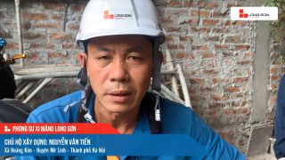 Phóng sự công trình sử dụng xi măng Long Sơn tại Hà Nội ngày 14/12/2021