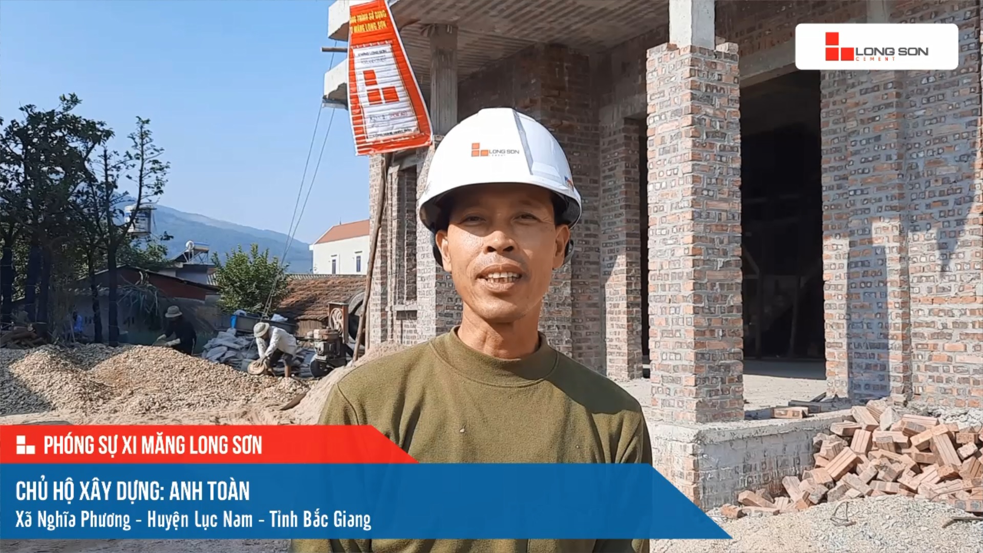 Phóng sự công trình sử dụng xi măng Long Sơn tại Bắc Giang ngày 12/12/2021