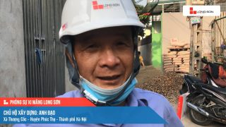 Phóng sự công trình sử dụng xi măng Long Sơn tại Hà Nội ngày 19/12/2021