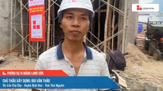 Phóng sự công trình sử dụng xi măng Long Sơn tại Thái Nguyên ngày 09/12/2021
