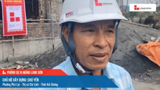 Phóng sự công trình sử dụng xi măng Long Sơn tại Hải Dương ngày 09/12/2021