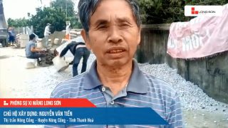 Phóng sự công trình sử dụng xi măng Long Sơn tại Thanh Hóa ngày 08/01/2022
