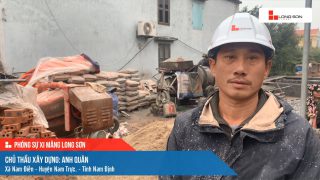 Công trình sử dụng Xi măng Long Sơn tại Nam Định 17.02.2022