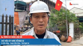 Công trình sử dụng Xi măng Long Sơn tại Nghệ An 18.02.2022