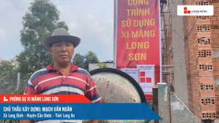 Công trình sử dụng Xi măng Long Sơn tại Long An 24.02.2022