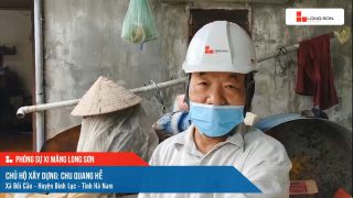 Công trình sử dụng Xi măng Long Sơn tại Hà Nam 17.03.2022