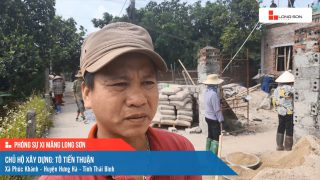 Công trình sử dụng Xi măng Long Sơn tại Thái Bình 06.05.2022