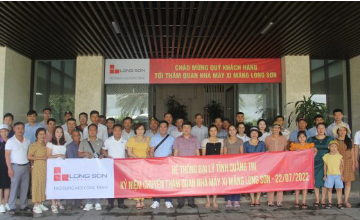 Chào mừng Nhà phân phối Công ty TNHH MTV Phú Hoàng Phương và Quý khách hàng tỉnh Quảng Trị tới thăm quan nhà máy Xi măng Long Sơn