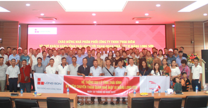 Chào mừng Nhà phân phối Công ty TNHH Thoa Diêm và Quý khách hàng tỉnh Thái Bình tới thăm quan Nhà máy Xi măng Long Sơn