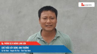 Công trình sử dụng Xi măng Long Sơn tại Thái Bình 21.09.2022