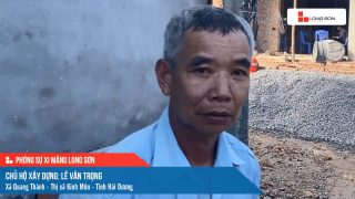 Công trình sử dụng Xi măng Long Sơn tại Hải Dương 03.10.2022