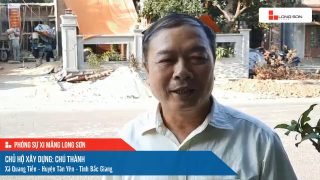Công trình sử dụng Xi măng Long Sơn tại Bắc Giang 18.10.2022