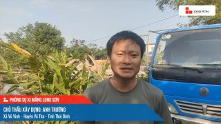 Công trình sử dụng Xi măng Long Sơn tại Thái Bình 06.11.2022