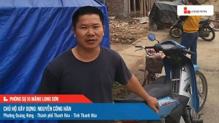 Công trình sử dụng Xi măng Long Sơn tại Thanh Hóa 09.12.2022