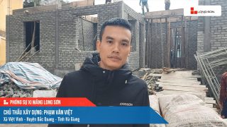 Công trình sử dụng Xi măng Long Sơn tại Hà Giang 15.12.2022