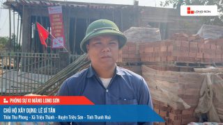 Công trình sử dụng Xi măng Long Sơn tại Thanh Hoá 03.04.2023