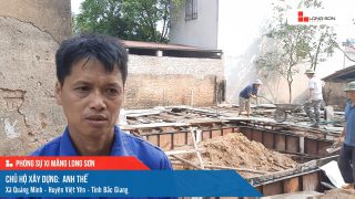Công trình sử dụng Xi măng Long Sơn tại Bắc Giang 15.05.2023