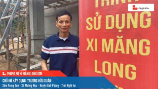 Công trình sử dụng Xi măng Long Sơn tại Nghệ An 15.05.2023