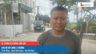 Công trình sử dụng Xi măng Long Sơn tại Thái Binh 17.05.2023