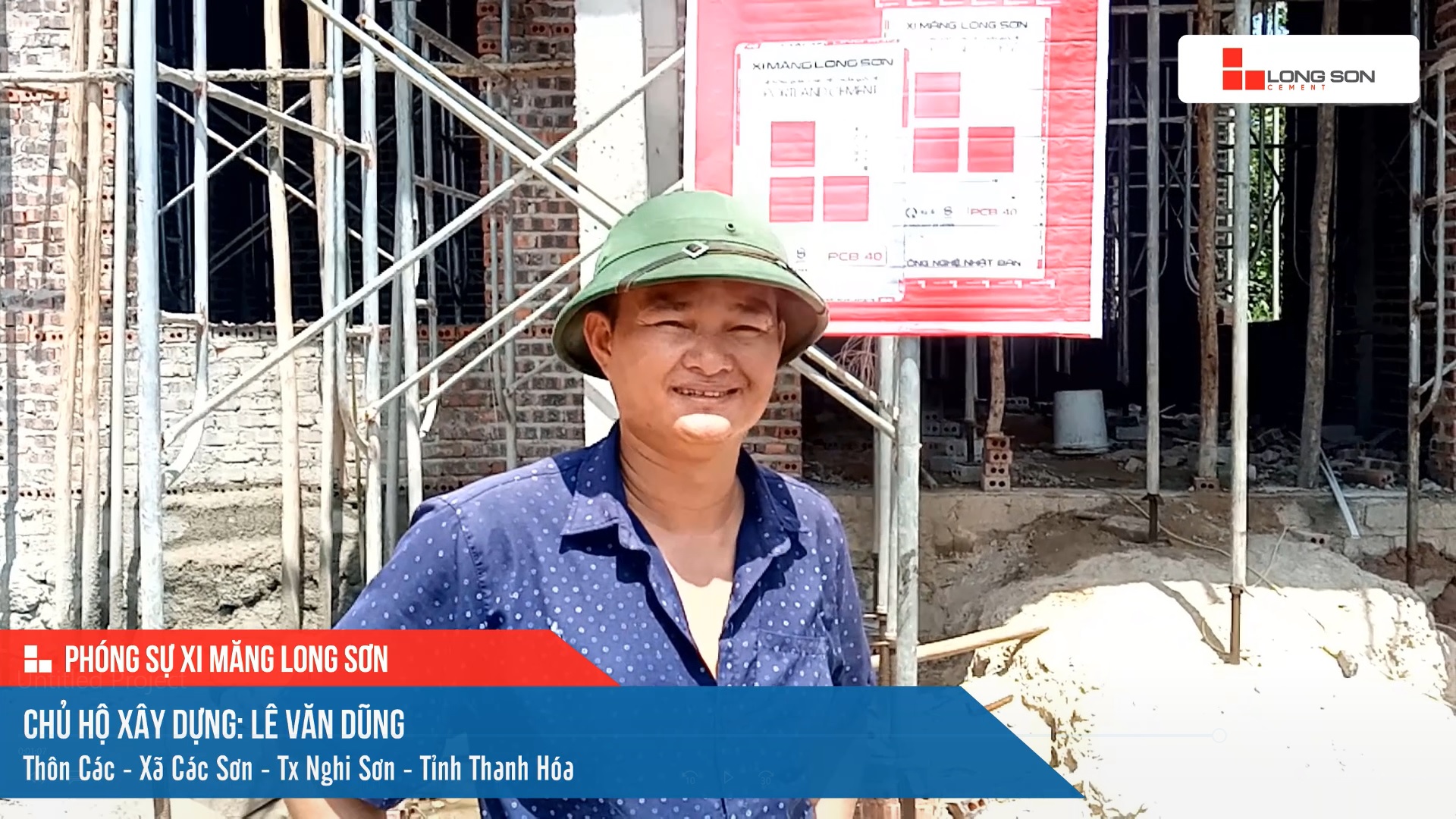 Công trình sử dụng Xi măng Long Sơn tại Thanh Hoá 05.06.2023