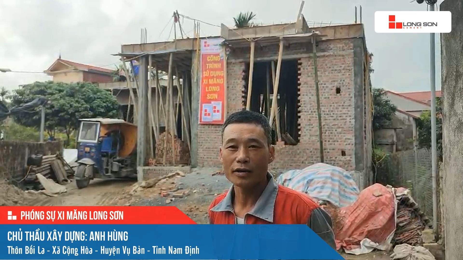 Công trình sử dụng Xi măng Long Sơn tại Nam Định 07.06.2023