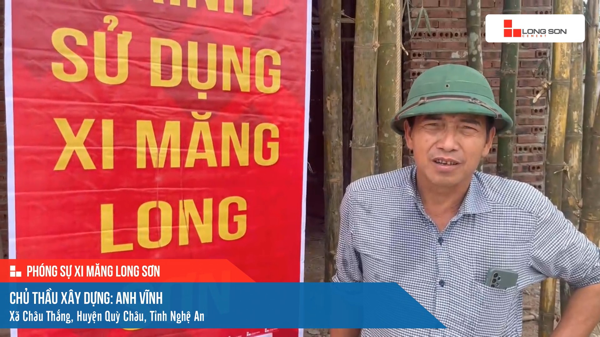 Công trình sử dụng Xi măng Long Sơn tại Nghệ An 20.08.2023